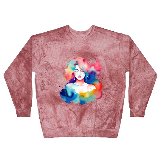 Color splash zodiac: Virgo Blast Sweatshirts