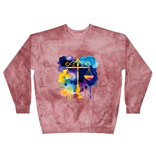 Color splash zodiac: Libra Blast Sweatshirts