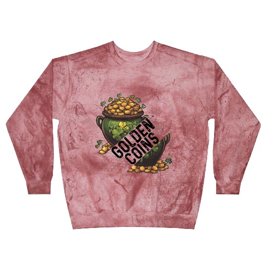 Golden coins, st patricks day Blast Sweatshirts