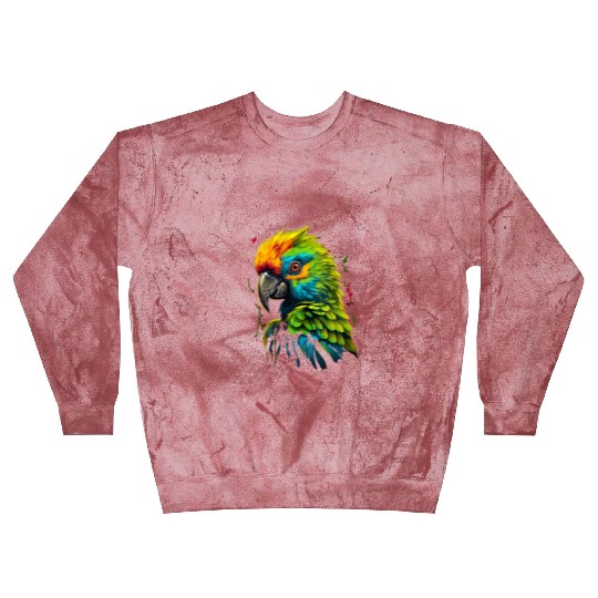 Macaw Parrot for a Bird Lover Animal Lover Blast Sweatshirts