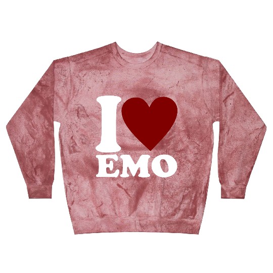 I LOVE EMO Heart Gothic Blast Sweatshirts