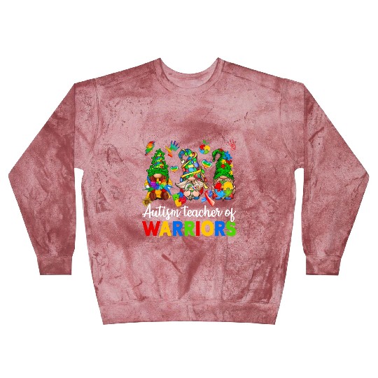 Autism Teacher Of Warriors Gnomes Blast Sweatshirts