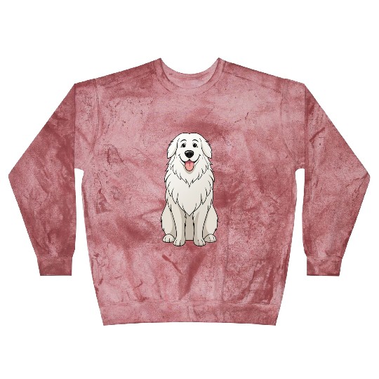 Serene Great Pyrenees Mom - Funny Art Print Blast Sweatshirts