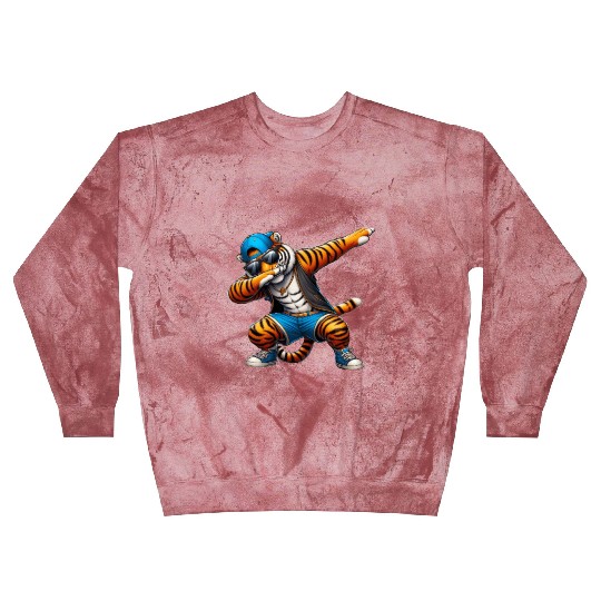 Dabbing Tiger With Sunglasses Cool Dabbing Tiger Blast Sweatshirts