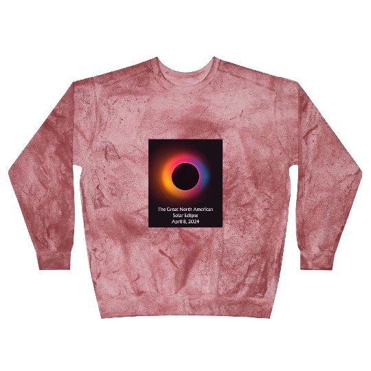 Solar Eclipse Serenade: Solar Eclipse 2024 Blast Sweatshirts
