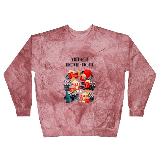 Popcorn Vintage Movie Night Blast Sweatshirts