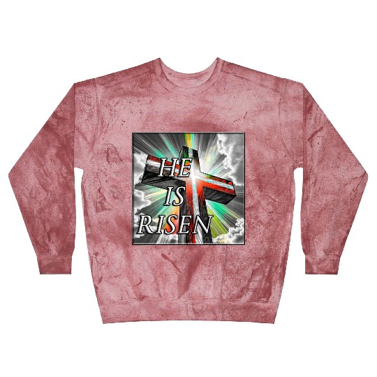 Cross, He is Risen - 1 Blast Sweatshirts