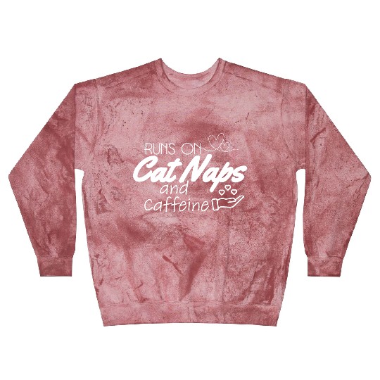 Runs on cat naps and caffeine Blast Sweatshirts