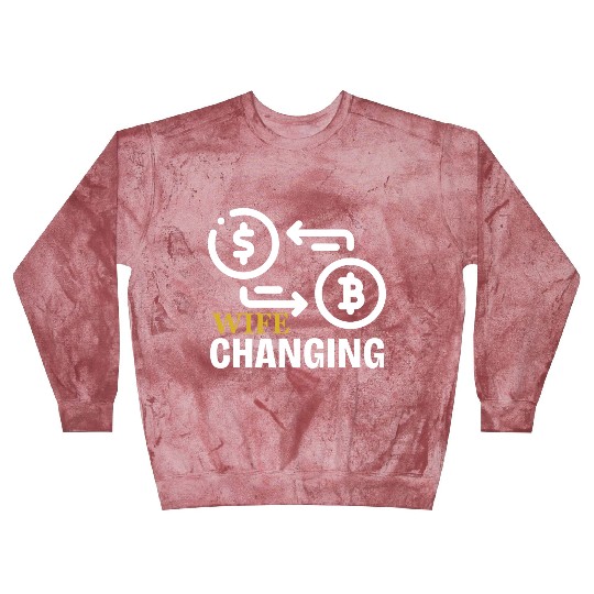Black and Gold Wife Changing - Bitcoin Blast Sweatshirts
