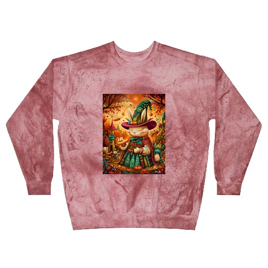 The Carrot Conjurer: A Rabbit Wizard's Naif Blast Sweatshirts