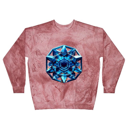 Sapphire Abstract Crystal Blast Sweatshirts