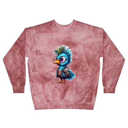 Cute Peacock Cartoon Blast Sweatshirts