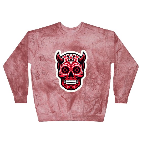 Adventurous Spirit: Daredevil Sugar Skull Blast Sweatshirts