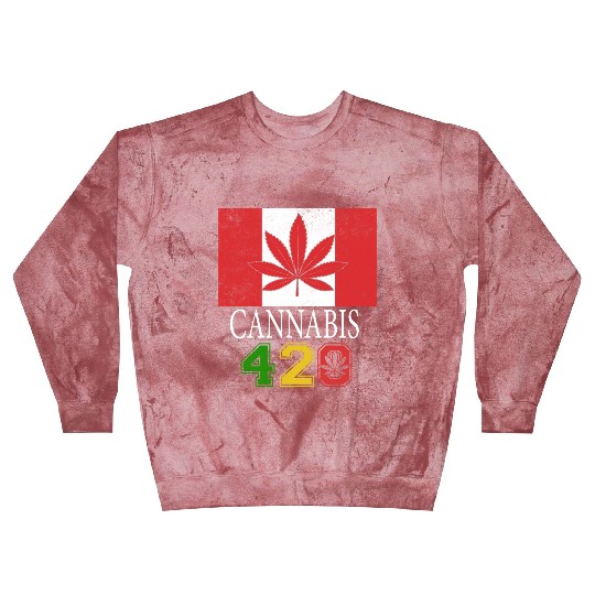 Comical 420 Celebrate Herb Weed Marijuana Design Blast Sweatshirts