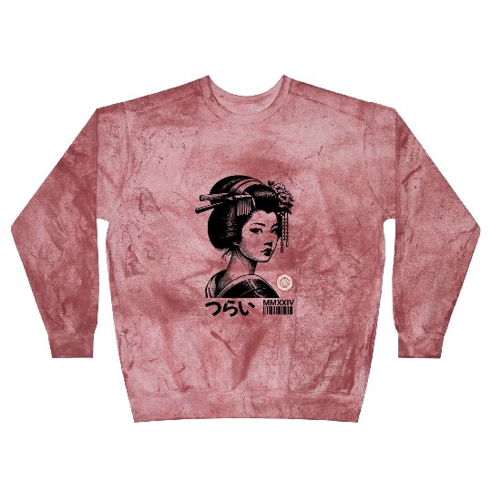 Beautiful Geisha from Kyoto, Japan, Japanese Blast Sweatshirts