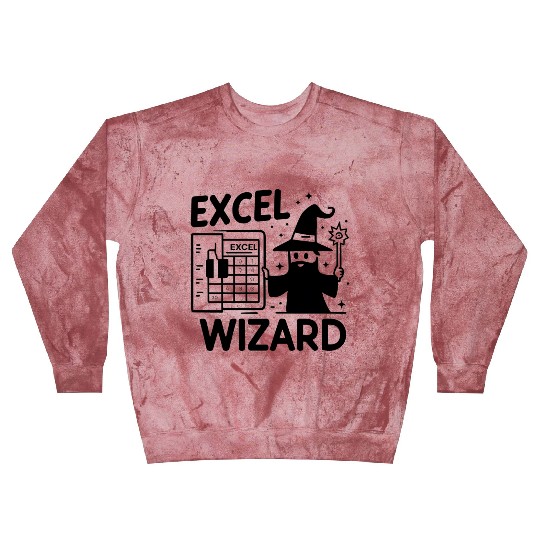 excel wizard funny accountant and bookkeeper gift Blast Sweatshirts