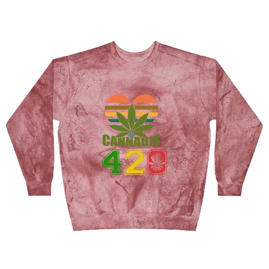 Hysteric 420 Love Good Herb Weed Marijuana Design Blast Sweatshirts