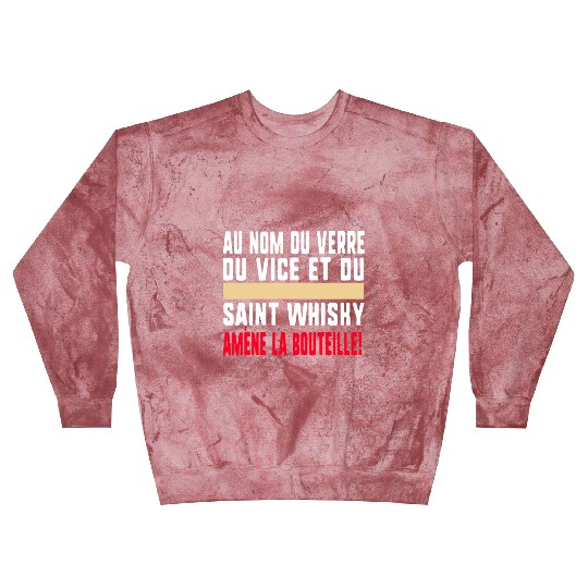 Au Nom Du Verre Du Vice Et Du Saint Whisky Amène Blast Sweatshirts