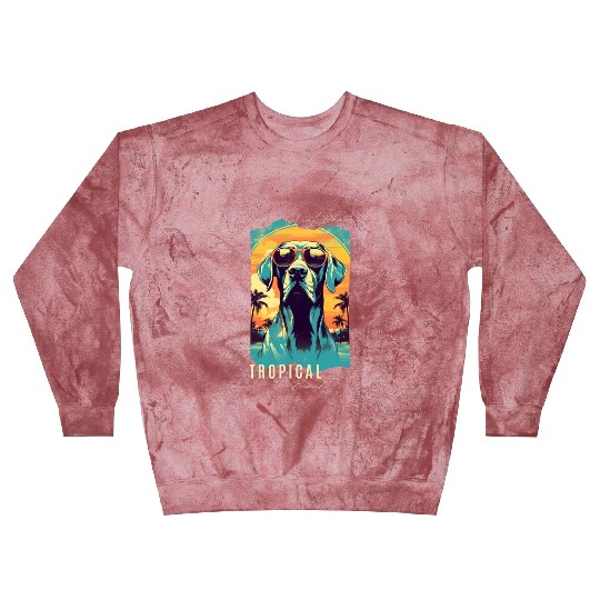 Great Dane with sunglasses Blast Sweatshirts