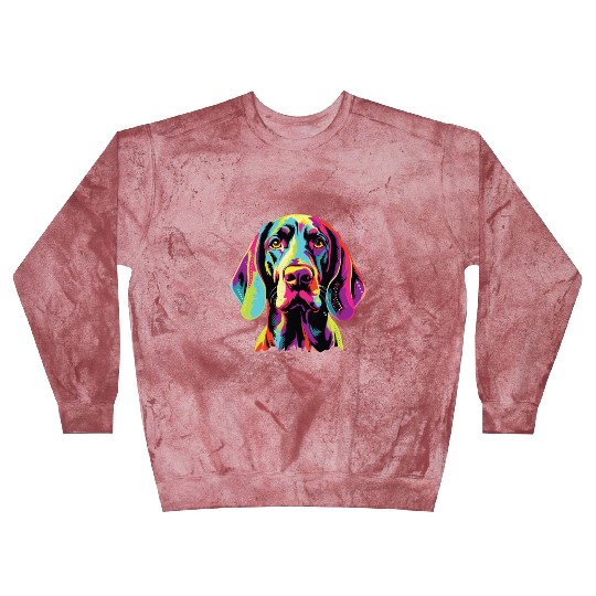Watercolor Colorful American English Coonhound Blast Sweatshirts
