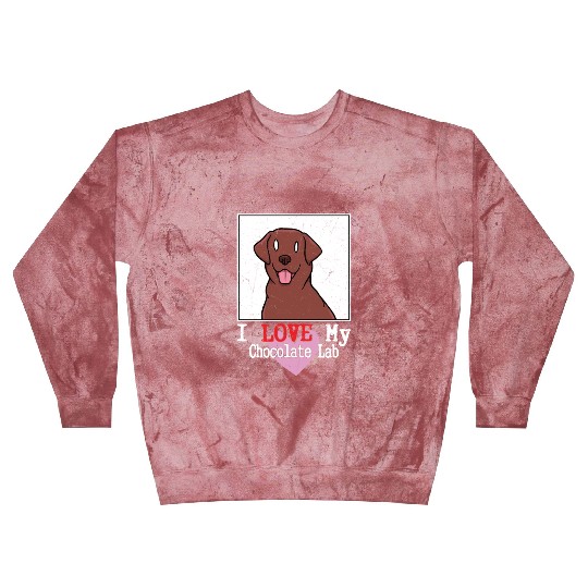 I Love My Chocolate Lab Owner Labrador Retriever Blast Sweatshirts