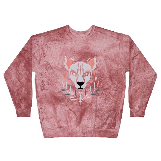 Hyena Symmetrical Design Blast Sweatshirts