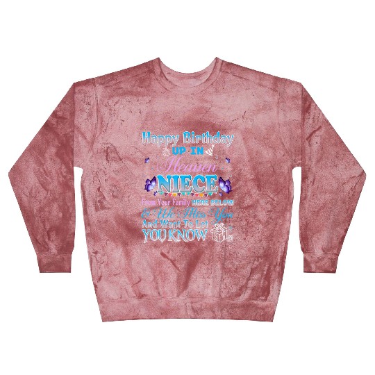 Happy Heavenly Birthday Up In Heaven My Niece Blast Sweatshirts