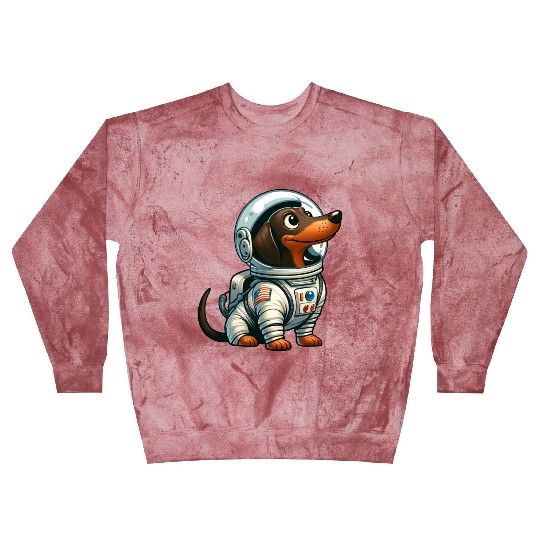 Dachshund Astronaut in Space Adventure Blast Sweatshirts