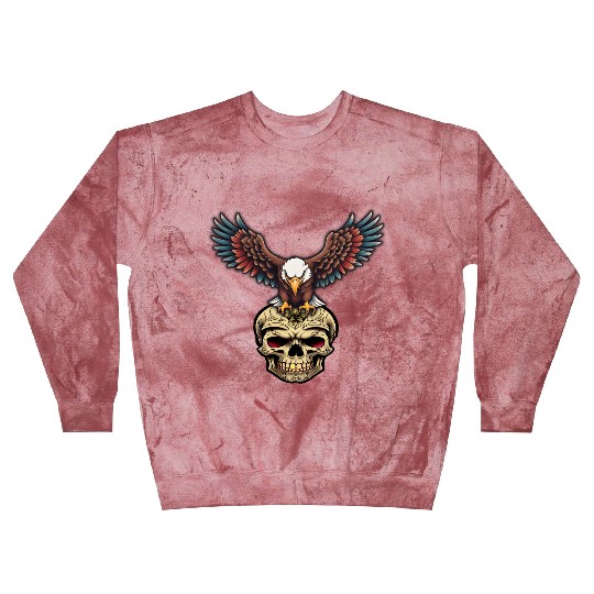 AI Eagle & Skull Kids Blast Sweatshirts Design