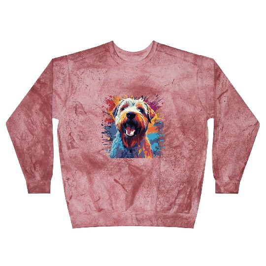 Watercolor Colorful Smooth-haired Fox Terrier Blast Sweatshirts