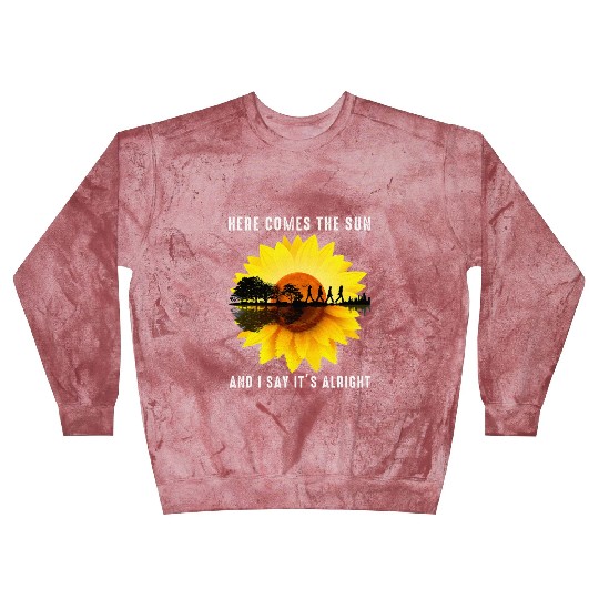 Here Comes The Sun And I Say It's Alright Guitar Blast Sweatshirts