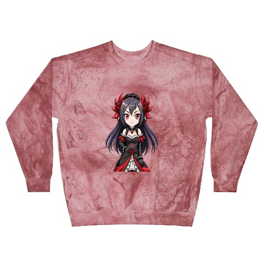 Scarlet Rose Gothic Anime Girl Blast Sweatshirts