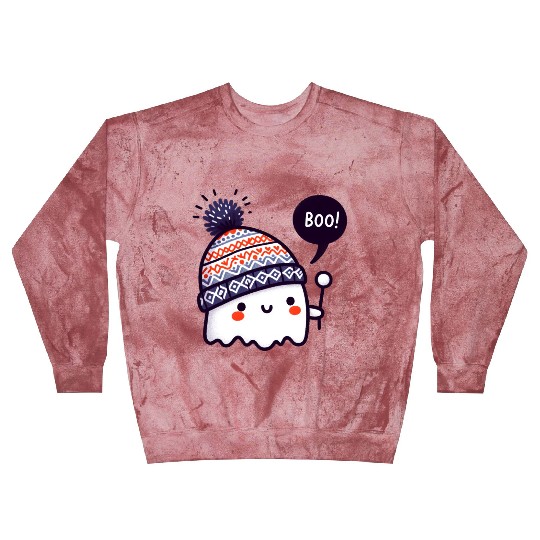 Ghostly Surprise with Knitted Hat Blast Sweatshirts