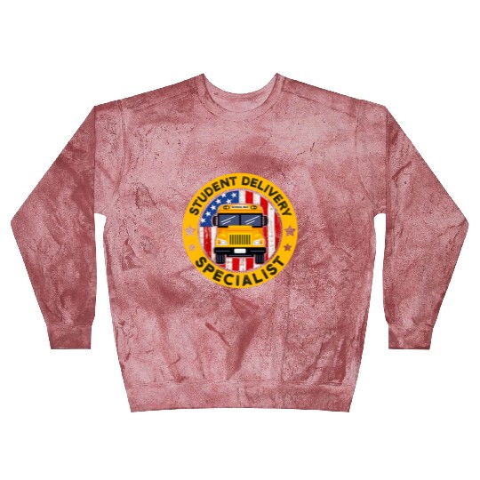 School Bus Driver American Flag School Bus Driver Blast Sweatshirts