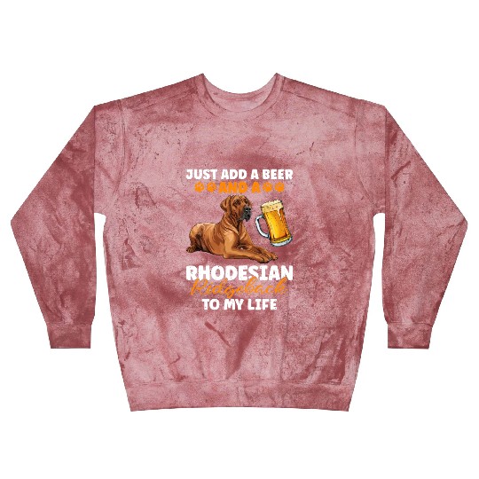 Ridgeback ADD A BEER AND A RHODESIAN RIDGEBACK Blast Sweatshirts