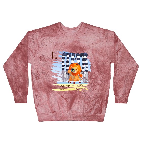 L Alphabet Ladybug Loupe Lemur Lion Blast Sweatshirts