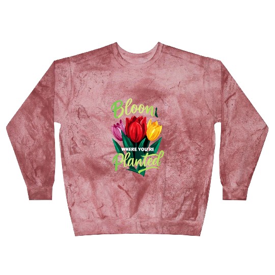 Tulips Tulip Flower Yes I Talk To Tulips Blast Sweatshirts