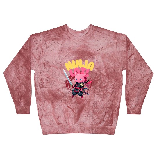 Kawaii Axolotl Ninja Blast Sweatshirts