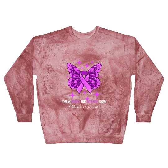 I Wear Purple Alzheimer's Awareness Blast Sweatshirts
