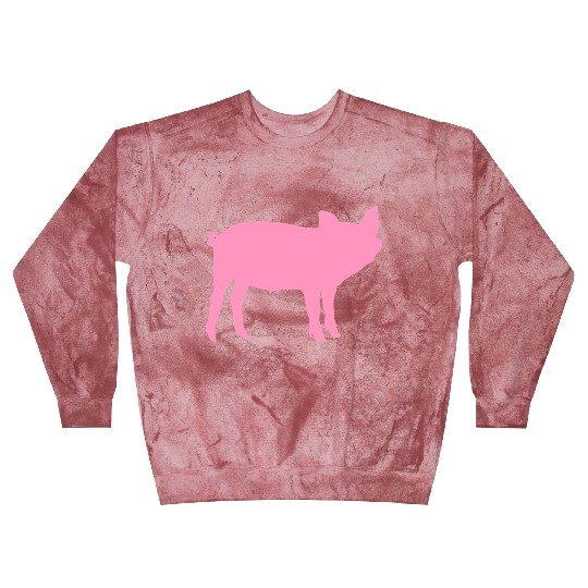 Pig Silhouette I Love pigs pink piggy piglet Blast Sweatshirts