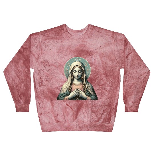 Serene Madonna ic Image Blast Sweatshirts