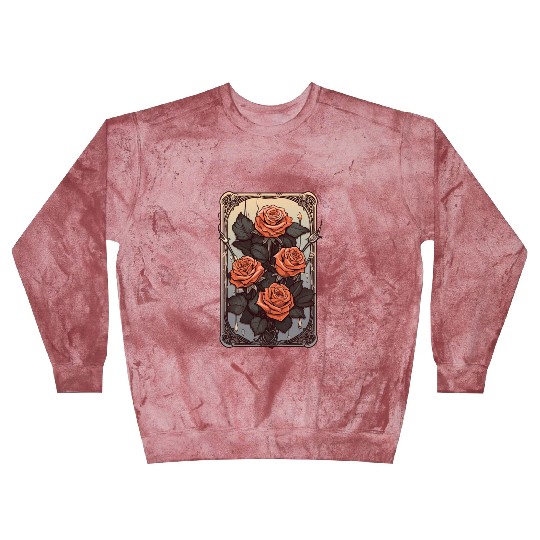 Rose Tarot Card Reader Astrology Occult Blast Sweatshirts