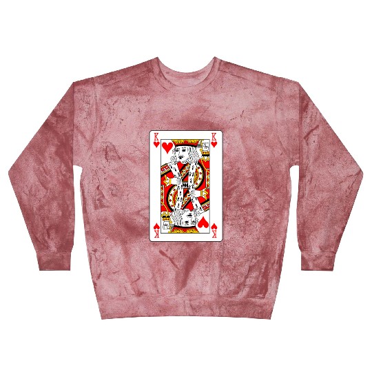 King of Hearts Playing Card Blast Sweatshirts