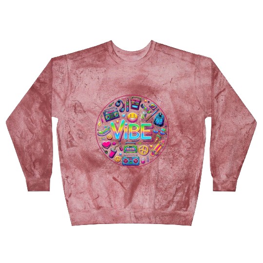 Retro Vibe: Neon Buzz Blast Sweatshirts