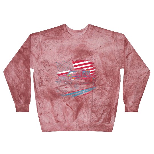 Jeep Gladiator JT US Flag Blast Sweatshirts