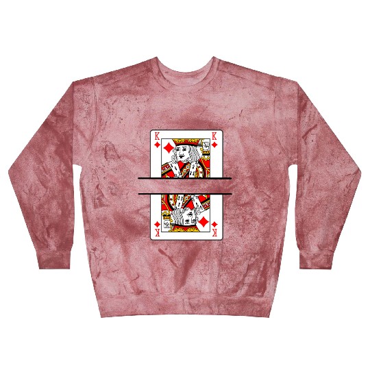 Playing card king of diamonds with banner space Blast Sweatshirts