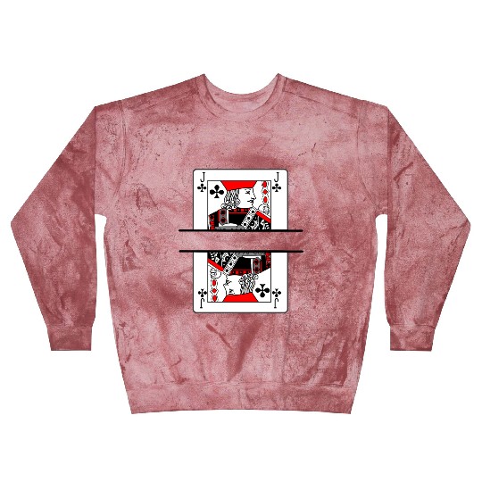 Playing card clover jack with banner space Blast Sweatshirts
