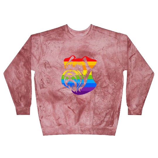Miniature Schnauzer Rainbow LGBT Gay Pride Lesbian Blast Sweatshirts