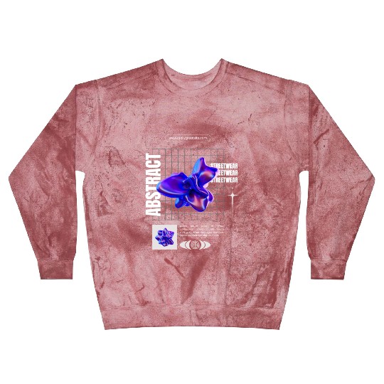 Black Blue Abstract Streetwear Blast Sweatshirts