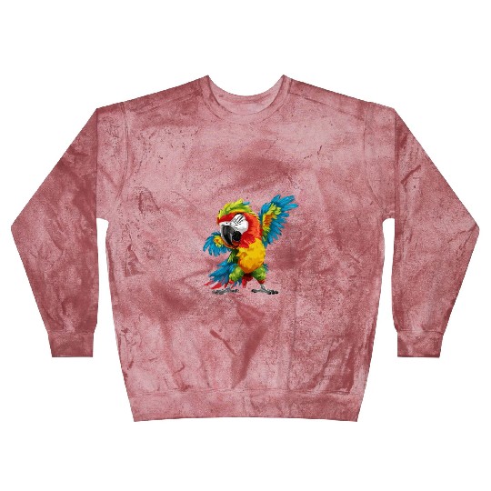 Macaw Parrot for a Bird Lover Animal Lover Blast Sweatshirts